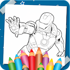 Superhero Coloring Book