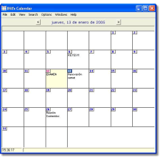 Bill's Calendar