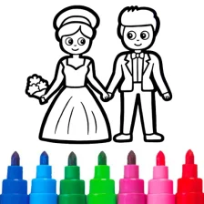 Wedding Coloring Pages Bride And Groom