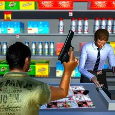 Supermarket Robbery Real Gangster Game Crime City