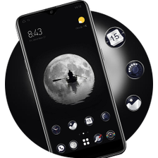 Fantasy bright moon night and