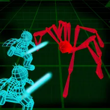 Stickman Neon Warriors Spiders Battle