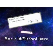 Warn On Tab With Sound Closure