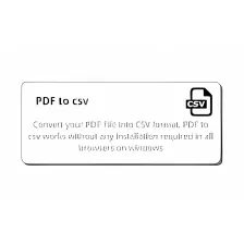 PDF to csv for free with this tool