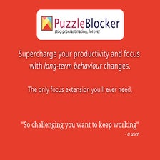 PuzzleBlocker: Stop wasting time with puzzles