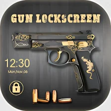 Pistol Shooting Lock Screen