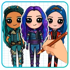 How To Draw Cute Descendants