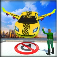 Flying Taxi Car Driving Games