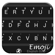 Emoji Keyboard Bar Flat Dark