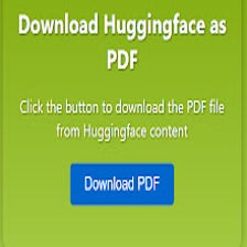 Huggingface2PDF - Convert Huggingface to PDF