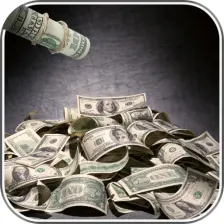 Falling Dollars 3D Wallpaper