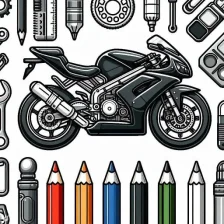 Motorcycles Paint by Number