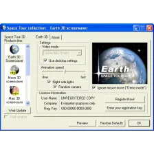 Earth 3D Space Tour screensaver