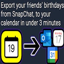 Snap2Calendar Birthday Export