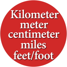 Length Converter : meter to feet to centimeter