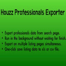 Houzz Professionals Exporter