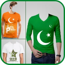 Pak Flag Shirt Photo Editor - 14 August