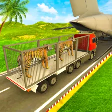 Zoo Animal Transport Truck 3D Airplane Transporter