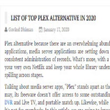 Plex Alternative