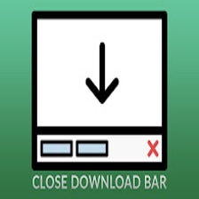 Close download bar