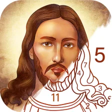 Bible Coloring - Paint by Number Free Bible Games