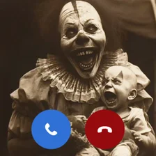 Scary Clown Video Call