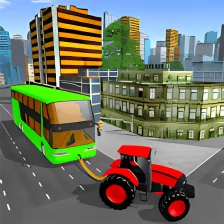 Towing Tractor Simulator: Tractor Pull Bus Game