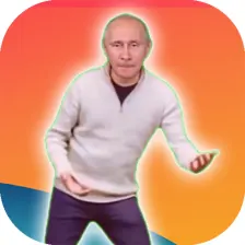 Dancing Putin on screen (prank)