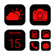 أيقونة البرنامج: Wow Red Black Theme