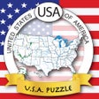 Icône du programme : USA Puzzle  Geography