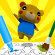 Иконка программы: とびだすぬりえ　クレヨンしんちゃんやサンリオの塗り…