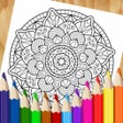 ไอคอนของโปรแกรม: Mandala Coloring Pages Bo…