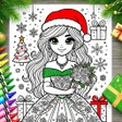 أيقونة البرنامج: Princess Coloring Book Gl…