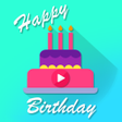 程序图标：Áudios e Imagem de Aniver…