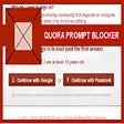 Ícone do programa: Block Quora Login Popup