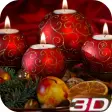 Christmas Candle 3D Wallpaper