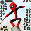 Stickman Rope Hero:Spider Game