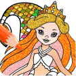 Mermaid Coloring Pages Glitter