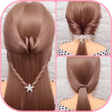 プログラムのアイコン：Girls Hairstyles Step by …