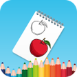 Ikon program: Fruits coloring Book