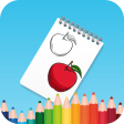 Fruits coloring Book