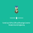 SGPI to CGPA Converter - Mumbai University