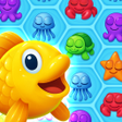 Icoon van programma: Gold Fish Hexa Blast