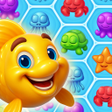 أيقونة البرنامج: Gold Fish Hexa Blast