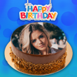 Name Photo on Birthday Cake