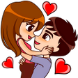 أيقونة البرنامج: Love Story Stickers WASti…