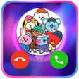 プログラムのアイコン：Cute BT21 Video Call Pran…