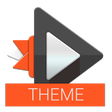 プログラムのアイコン：Material Dark Orange Them…