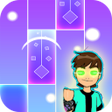 أيقونة البرنامج: Ben 10 Piano Tiles Game