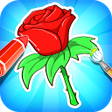 プログラムのアイコン：Flower Coloring Book & Dr…
